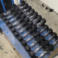 Gym Metal Handle Cast Iron Rubber Hex Dumbbell